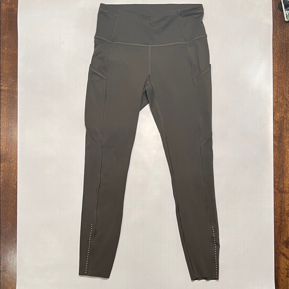 Lululemon Swift Speed High-Rise Tight 25" Dark Grey/Green Color Size 6